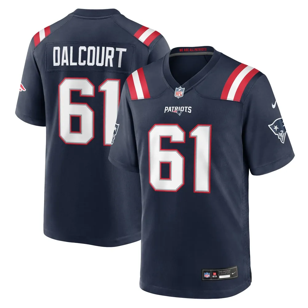 Darrian Dalcourt New England Patriots Nike Team Game Jersey - Navy