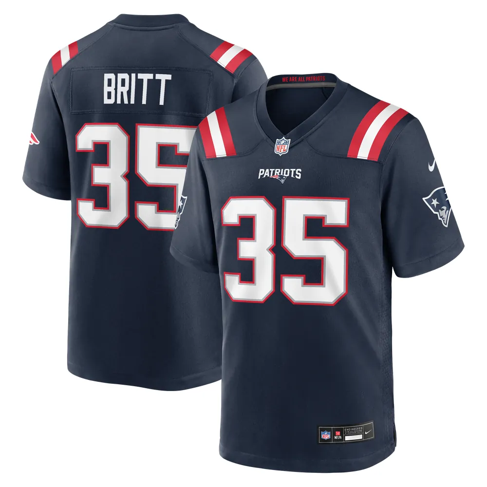 K.J. Britt New England Patriots Nike Team Game Jersey - Navy