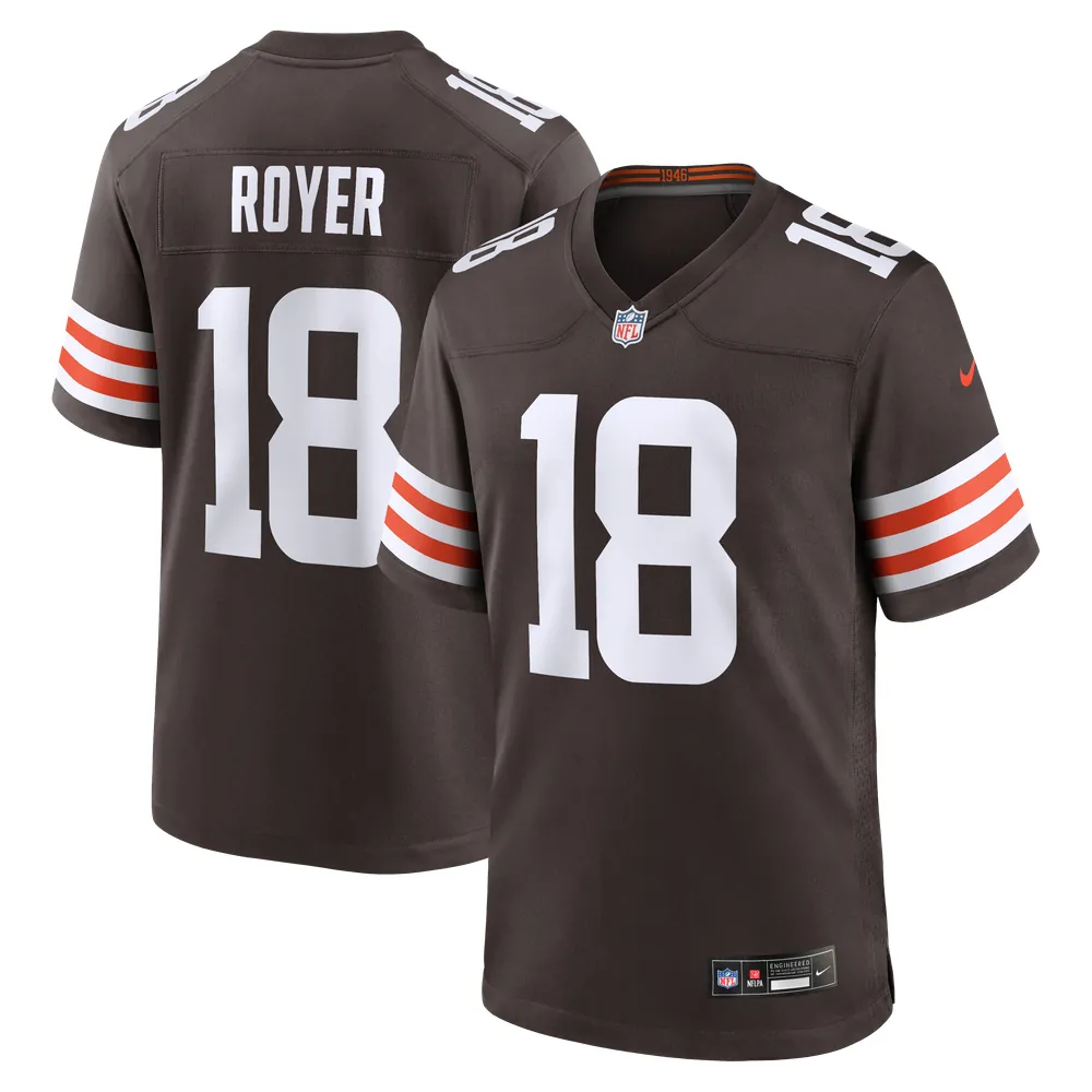 Joe Royer Cleveland Browns Nike Game Jersey - Brown