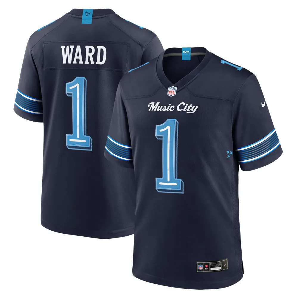 Cameron Ward Tennessee Titans Nike 2026 Rivalries Collection Game Jersey - Navy