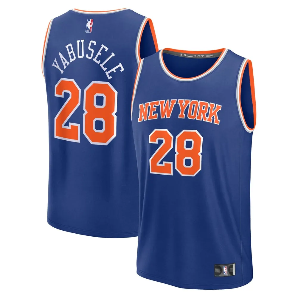 Guerschon Yabusele New York Knicks Fanatics Fast Break Replica Player Jersey - Icon Edition - Blue