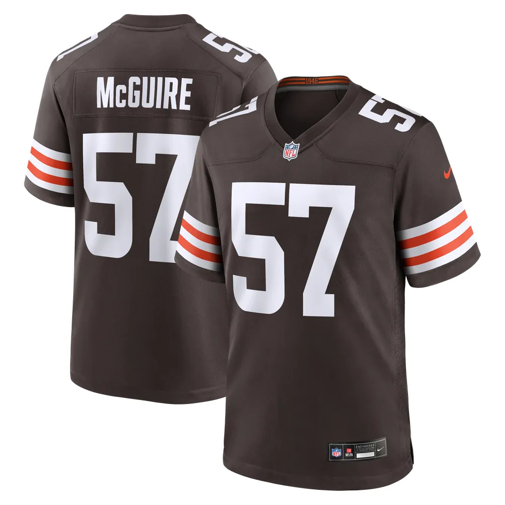 Isaiah McGuire Cleveland Browns Nike Team Game Jersey -  Brown