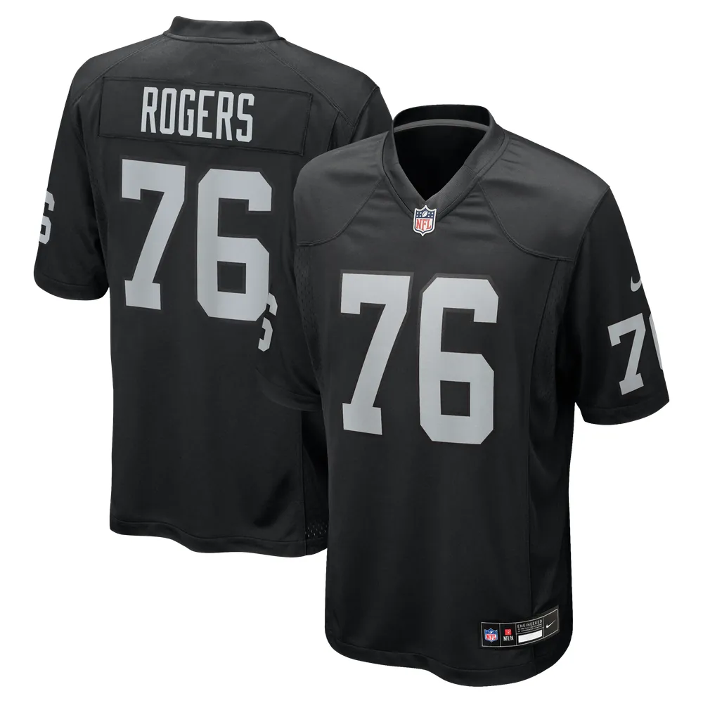 Caleb Rogers Las Vegas Raiders Nike Team Game Jersey -  Black