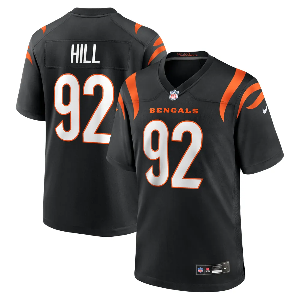 B.J. Hill Cincinnati Bengals Nike Game Jersey - Black