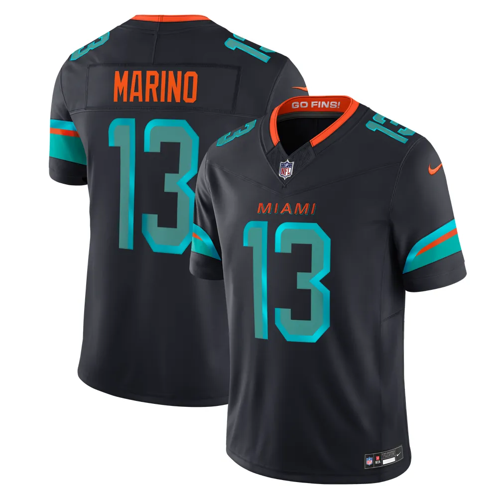 Dan Marino Miami Dolphins Nike Rivalries Collection Stitched Limited Jersey - Navy