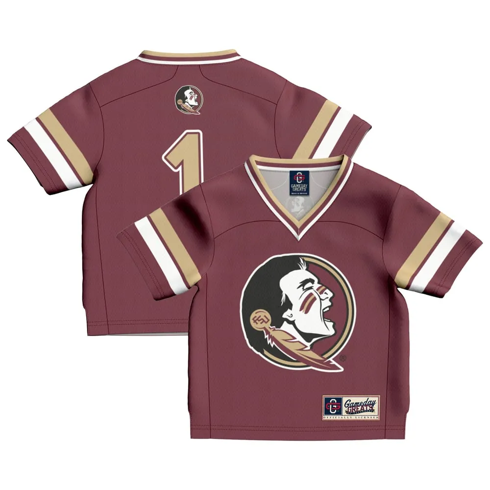 #1 Florida State Seminoles GameDay Greats Toddler Collegiate Football Fashion Jersey - Garnet