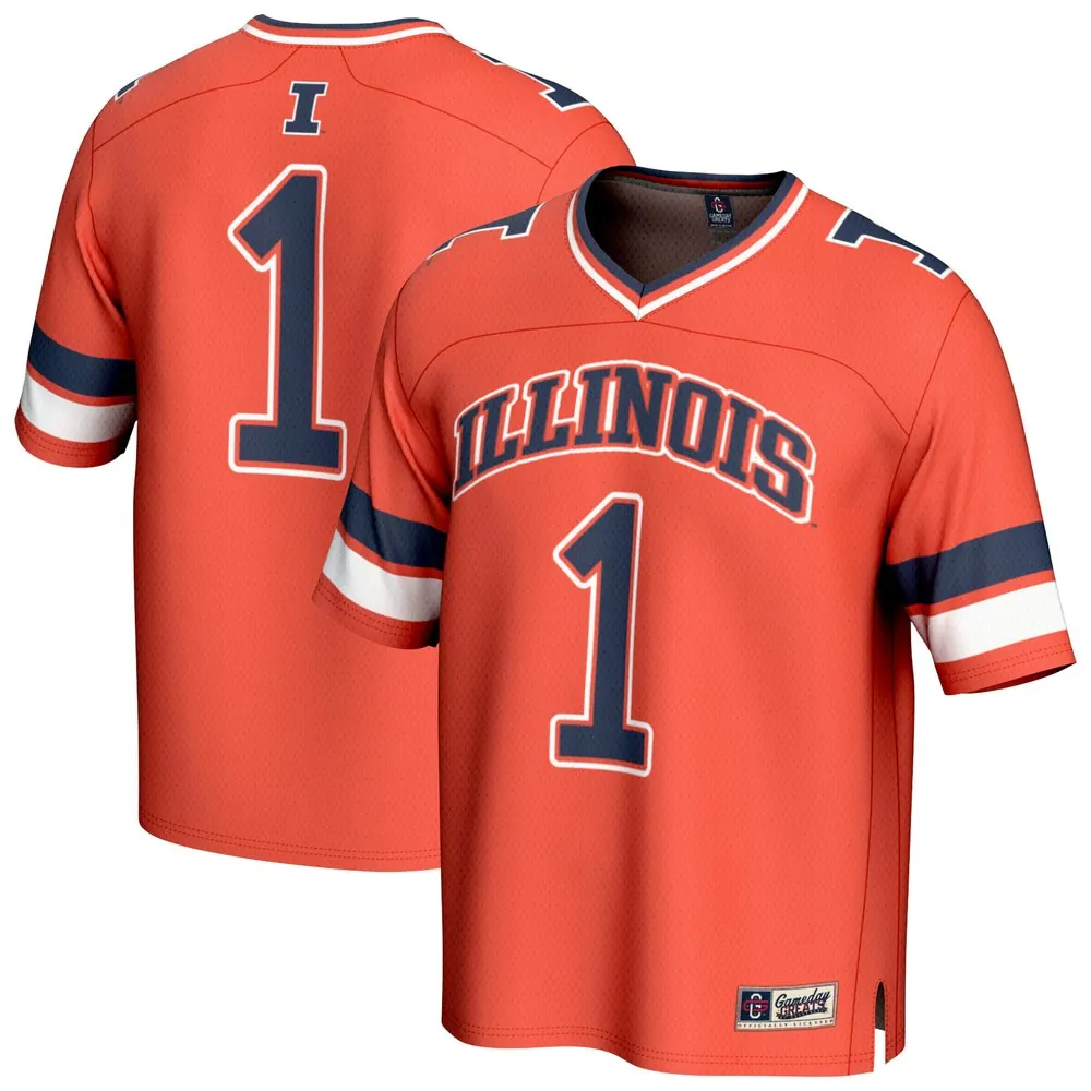 #1 Illinois Fighting Illini GameDay Greats Youth Collegiate Football Fashion Jersey - Orange
