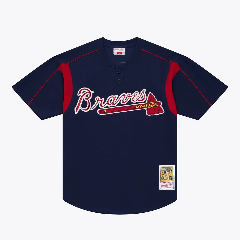 Andruw Jones Atlanta Braves Mitchell & Ness Authentic Batting Practice Jersey - Navy