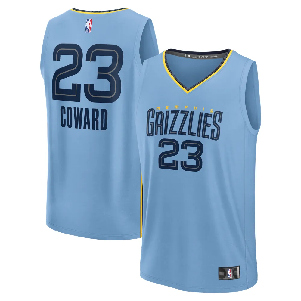 Cedric Coward Memphis Grizzlies Fanatics Fast Break Replica Player Jersey - Statement Edition - Light Blue