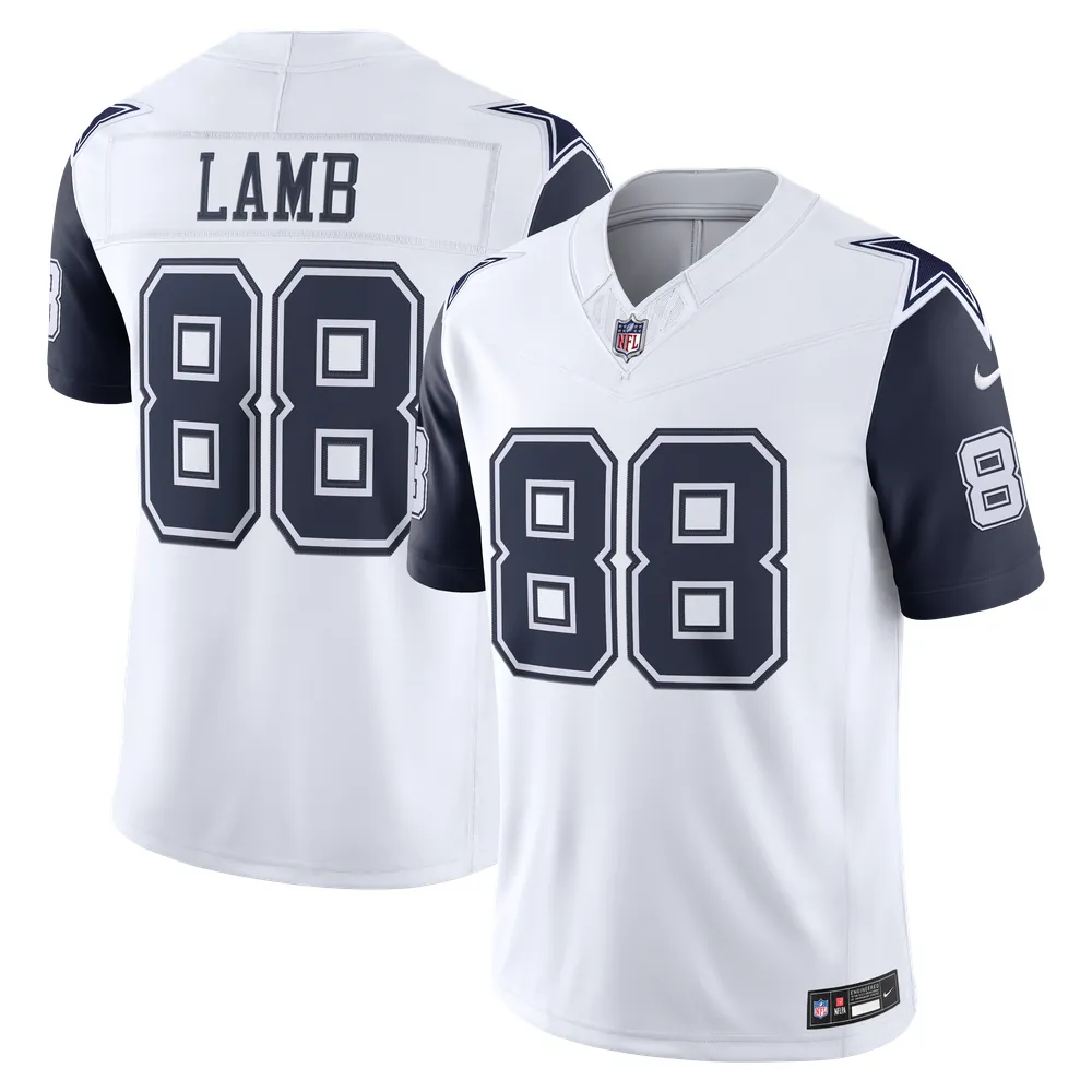 CeeDee Lamb Dallas Cowboys Nike Alternate Vapor F.U.S.E. Stitched Limited Jersey - White