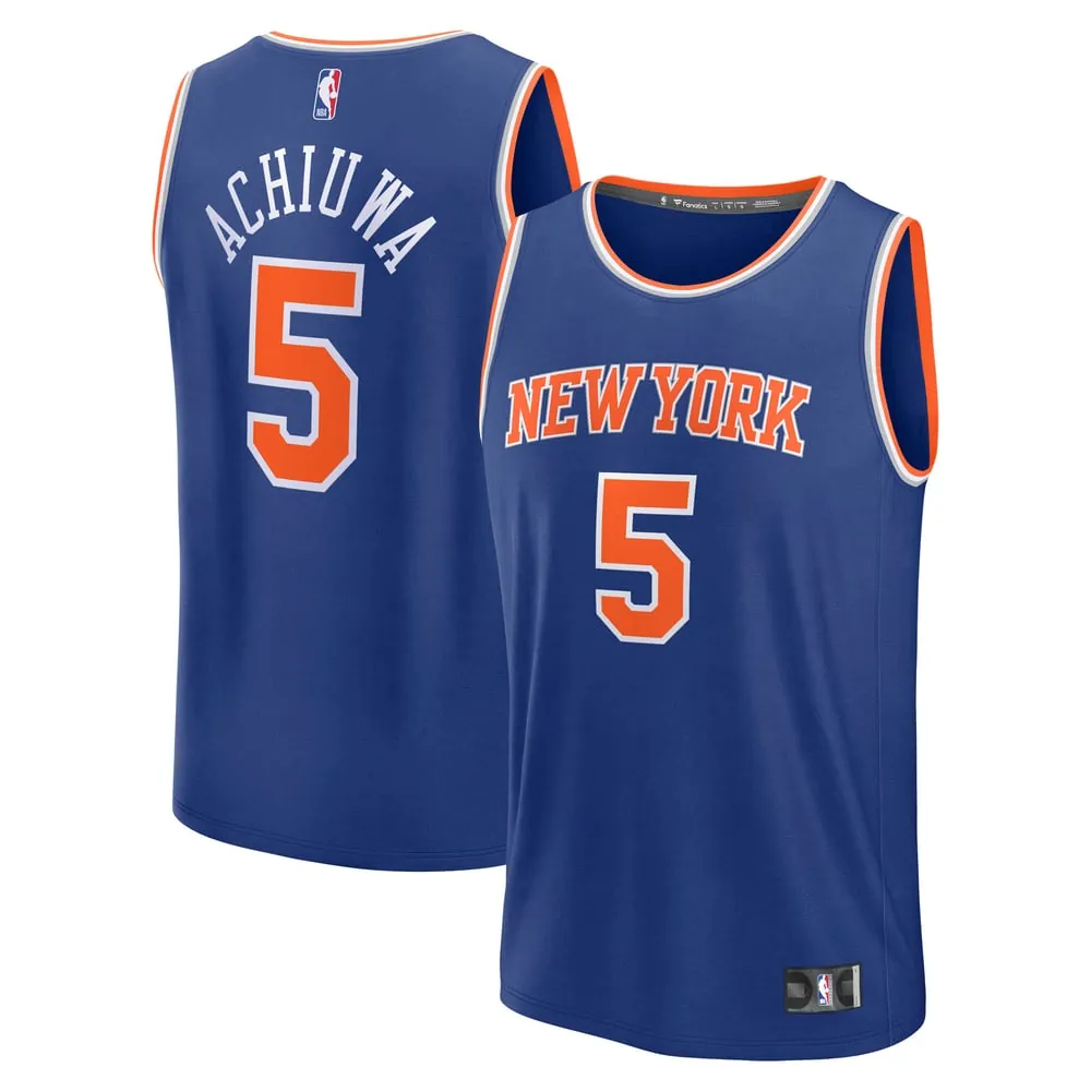 Precious Achiuwa New York Knicks Fanatics Fast Break Replica Player Jersey - Icon Edition - Blue