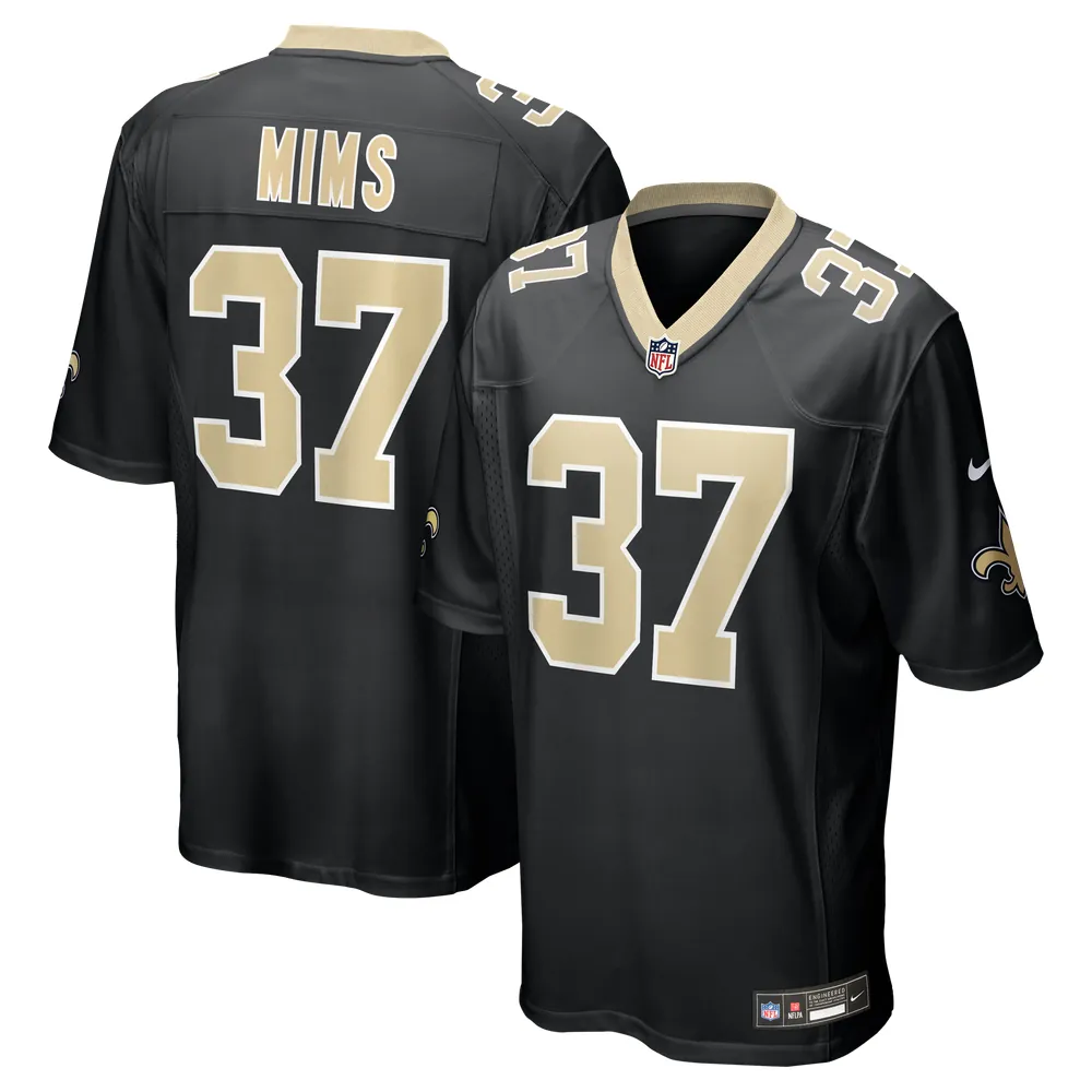 Jordan Mims New Orleans Saints Nike Team Game Jersey -  Black