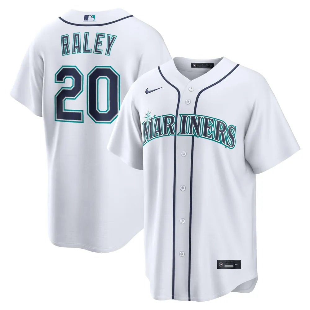 Luke Raley Seattle Mariners Nike Home Replica Jersey - White
