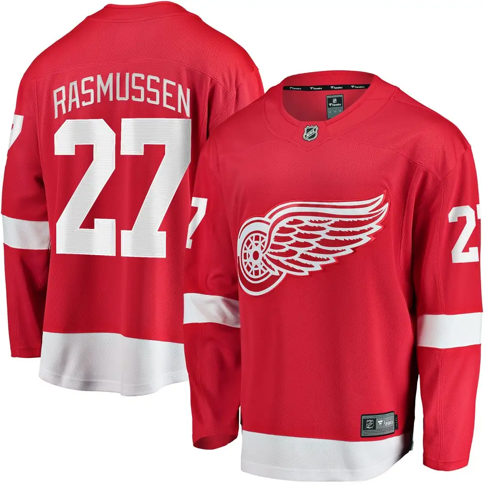 Michael Rasmussen Detroit Red Wings Fanatics Home Breakaway Player Jersey - Red