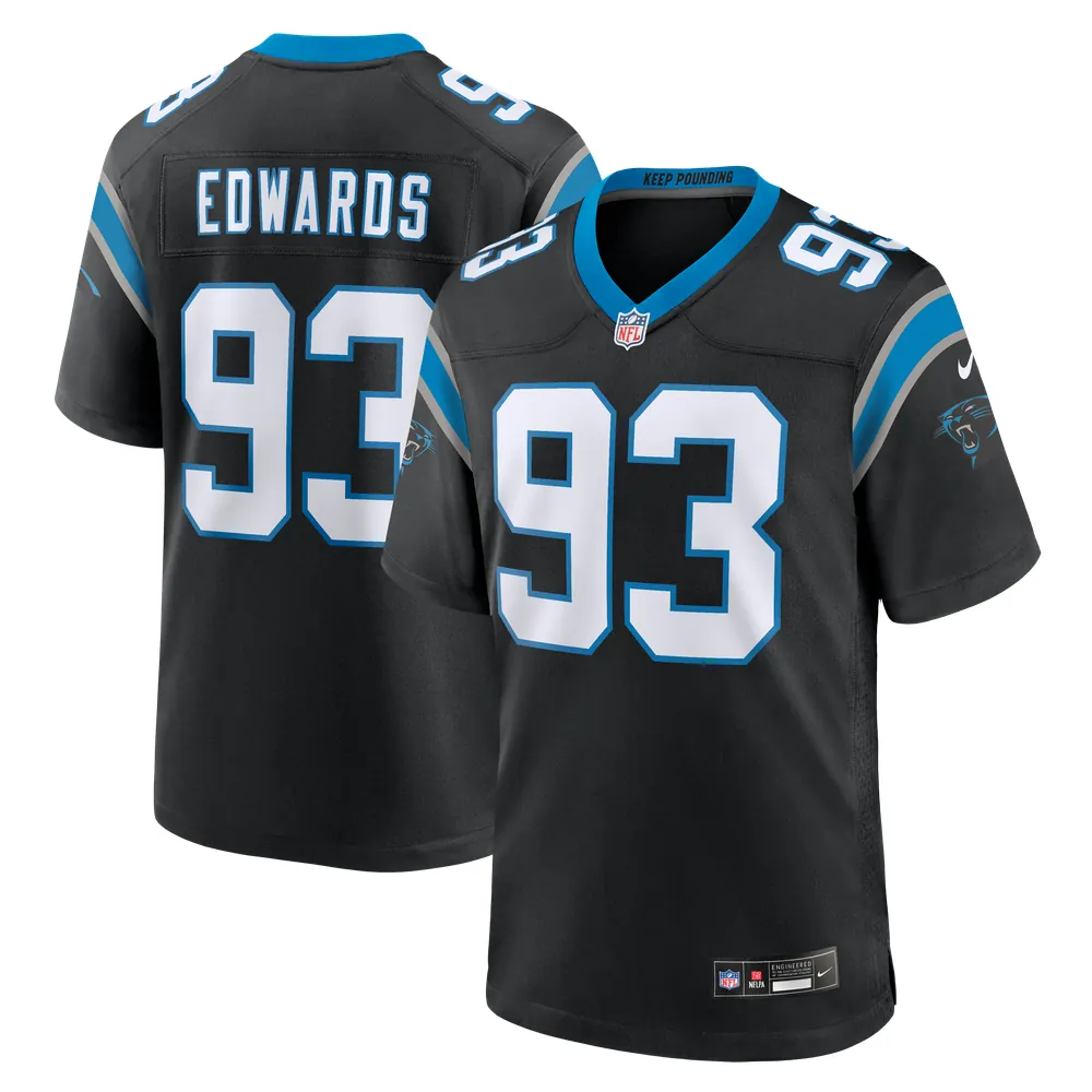 TeRah Edwards Carolina Panthers Nike Team Game Jersey - Black