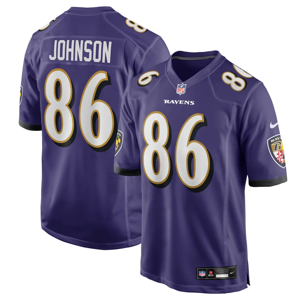 Cornelius Johnson Baltimore Ravens Nike Team Game Jersey -  Purple
