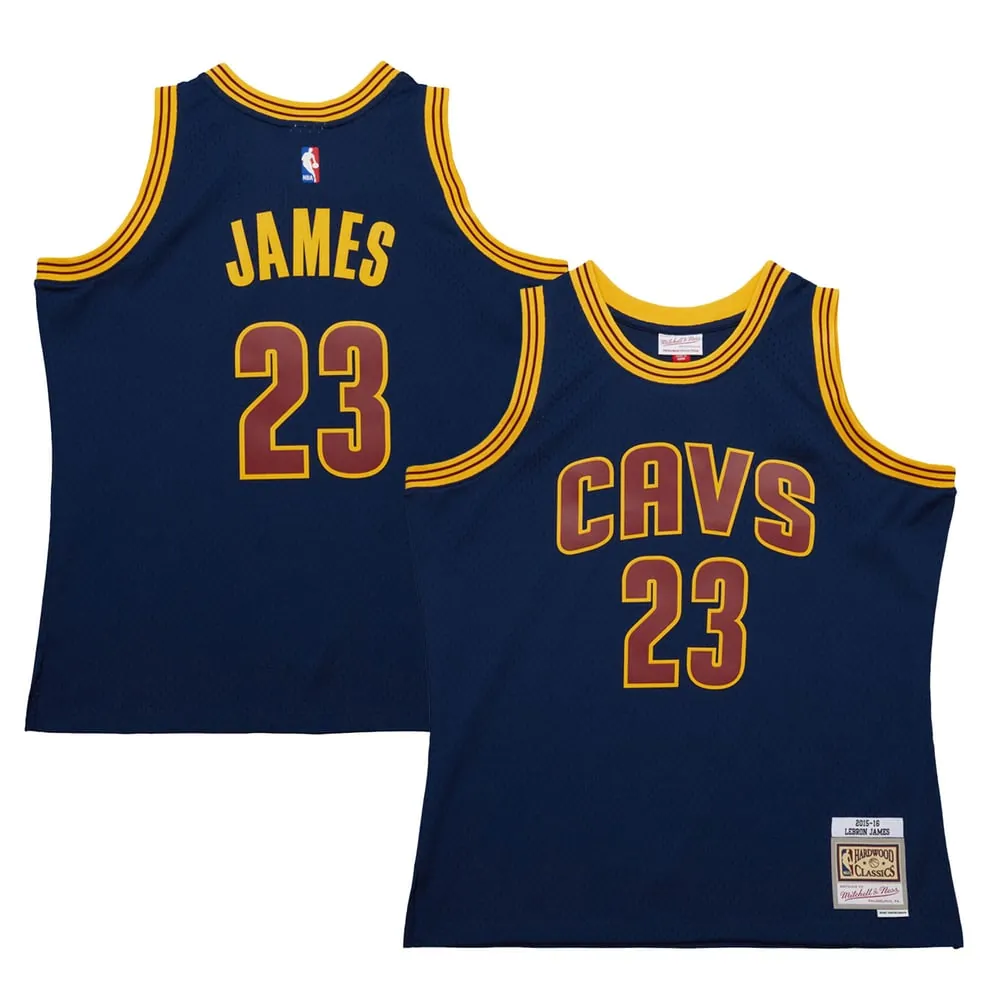 LeBron James Cleveland Cavaliers Mitchell & Ness 2015/16 Hardwood Classics Swingman Jersey - Navy