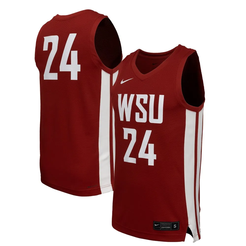 Washington State Cougars Nike  Replica Basketball Jersey - Crimson