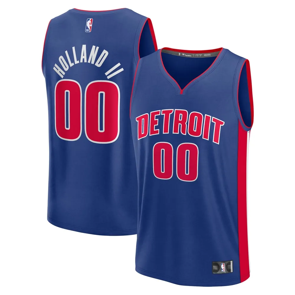 Ron Holland II Detroit Pistons Fanatics Youth Fast Break Replica Player Jersey - Icon Edition - Blue