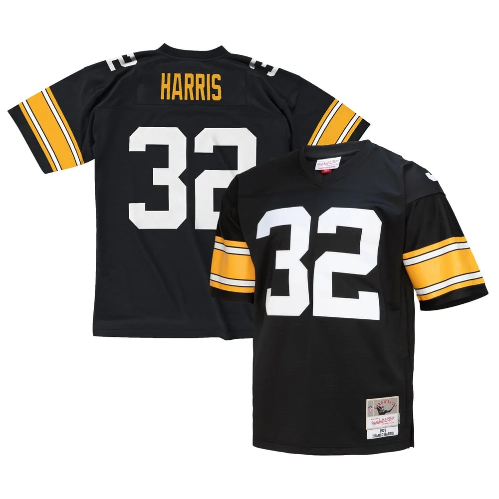Franco Harris Pittsburgh Steelers Mitchell & Ness Legacy Replica Jersey - Black