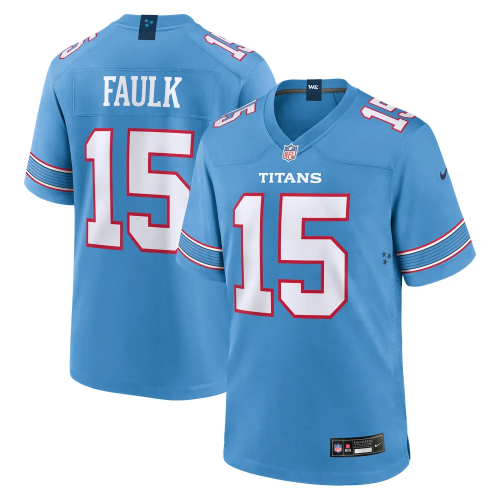 Keldric Faulk Tennessee Titans Nike Team Game Jersey - Light Blue