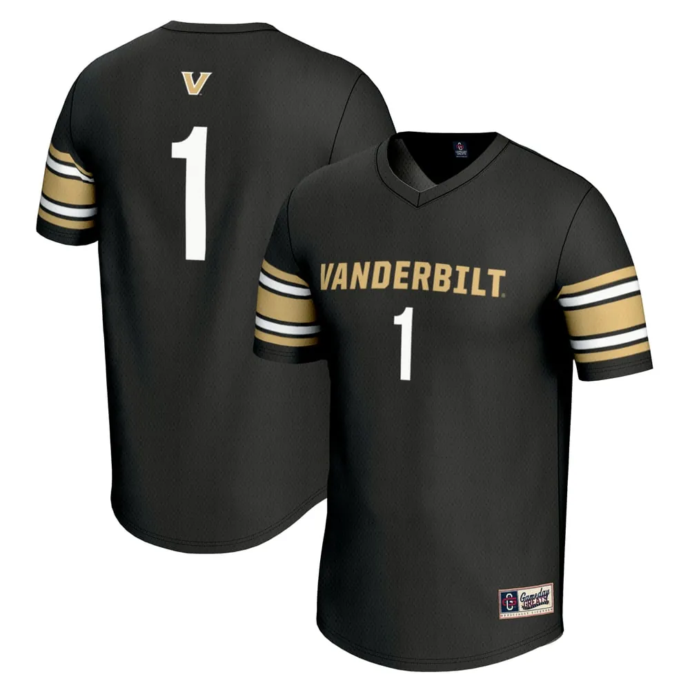 #1 Vanderbilt Commodores GameDay Greats Unisex Lightweight Lacrosse Jersey - Black