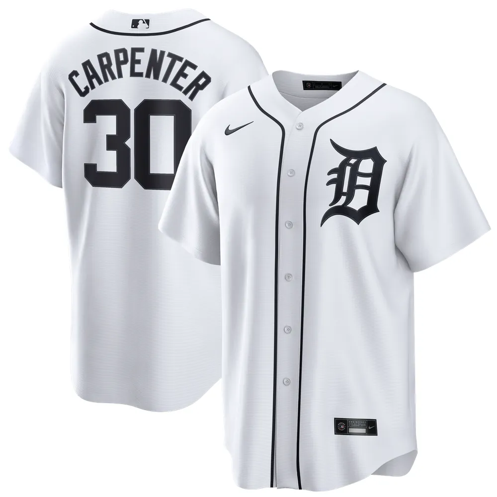 Kerry Carpenter Detroit Tigers Nike Home Replica Jersey - White