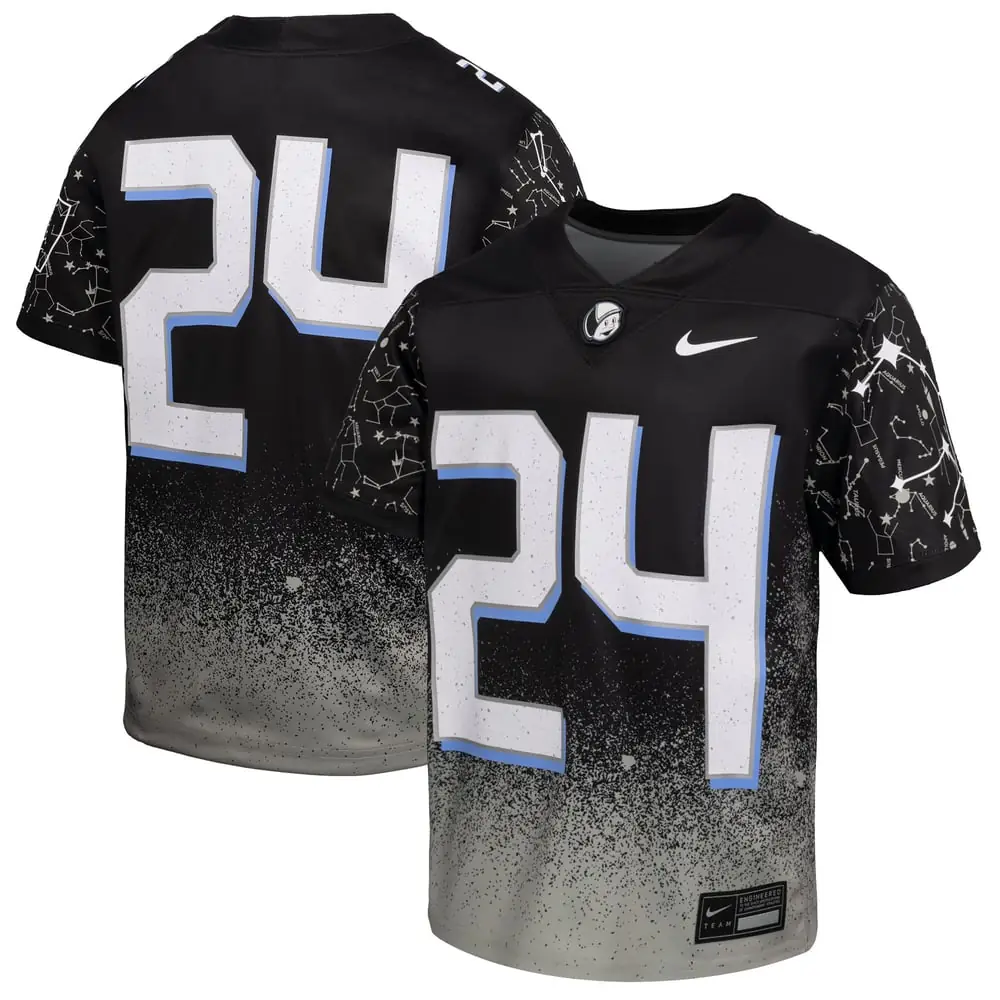 #24 UCF Knights Nike Youth 2024 Space Game Alternate Game Jersey - Black