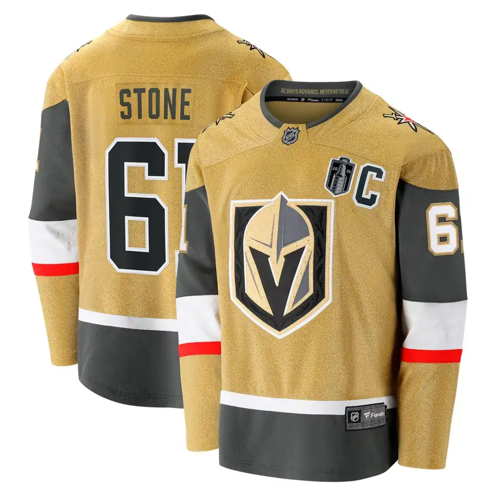 Mark Stone Vegas Golden Knights Fanatics 2026 Stanley Cup Final Breakaway Jersey - Gold