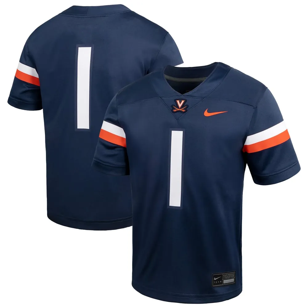 #1 Virginia Cavaliers Nike Toddler  Untouchable Replica Game Jersey - Navy
