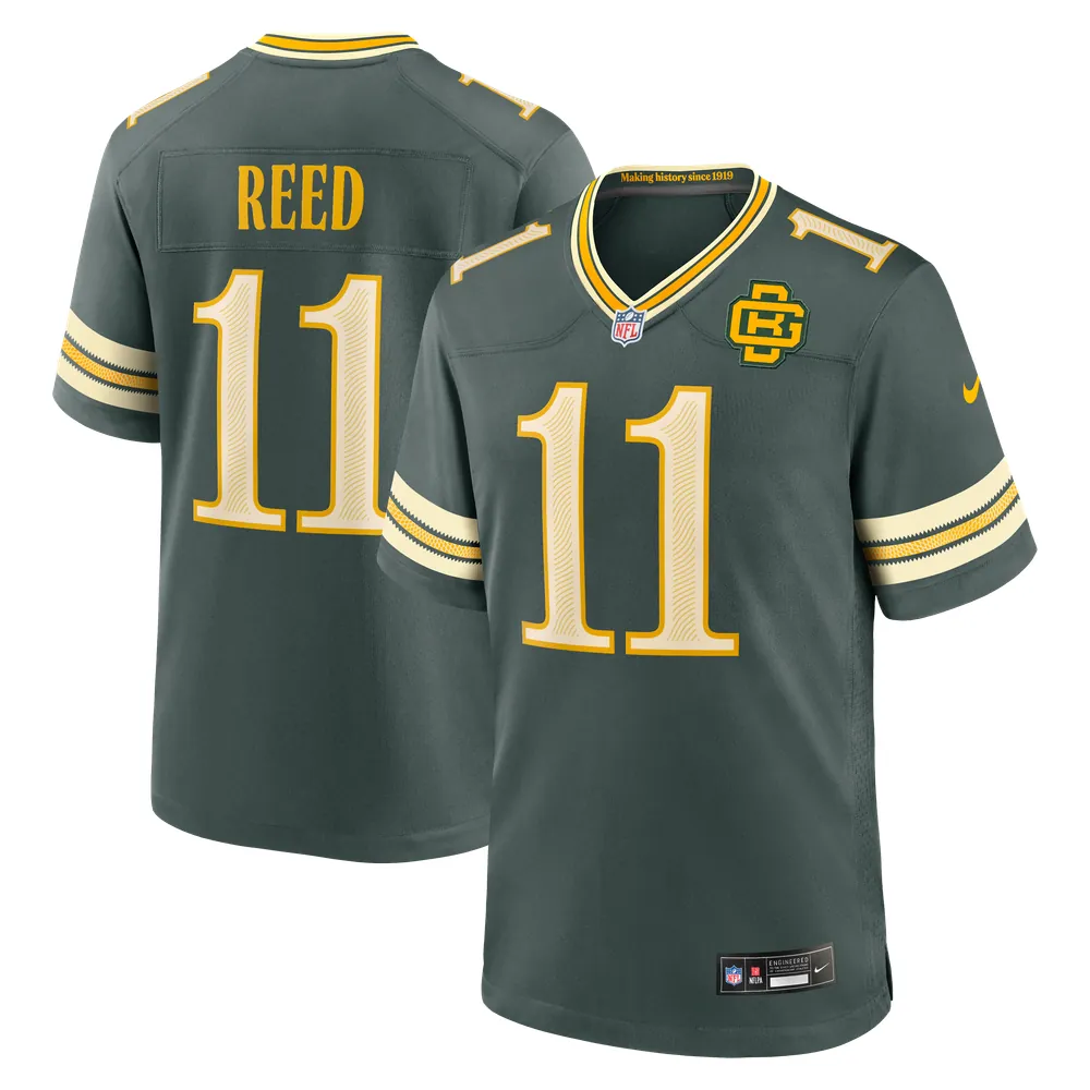 Jayden Reed Green Bay Packers Nike 2026 Rivalries Collection Game Jersey - Green