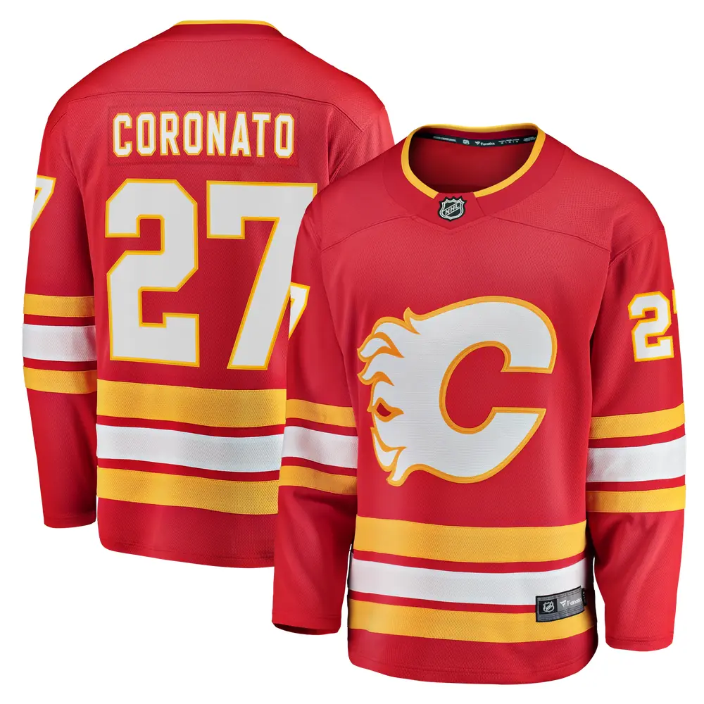 Matt Coronato Calgary Flames Fanatics Home Breakaway Jersey - Red