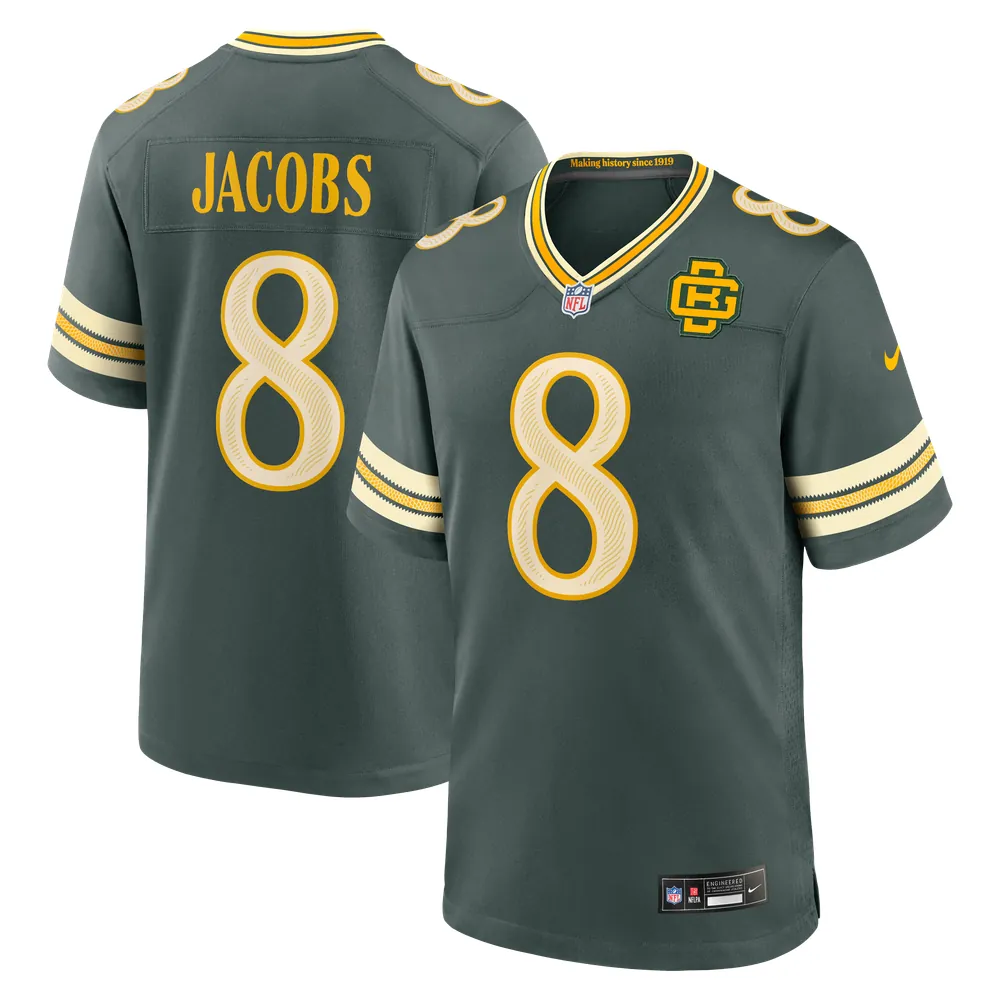 Josh Jacobs Green Bay Packers Nike 2026 Rivalries Collection Game Jersey - Green