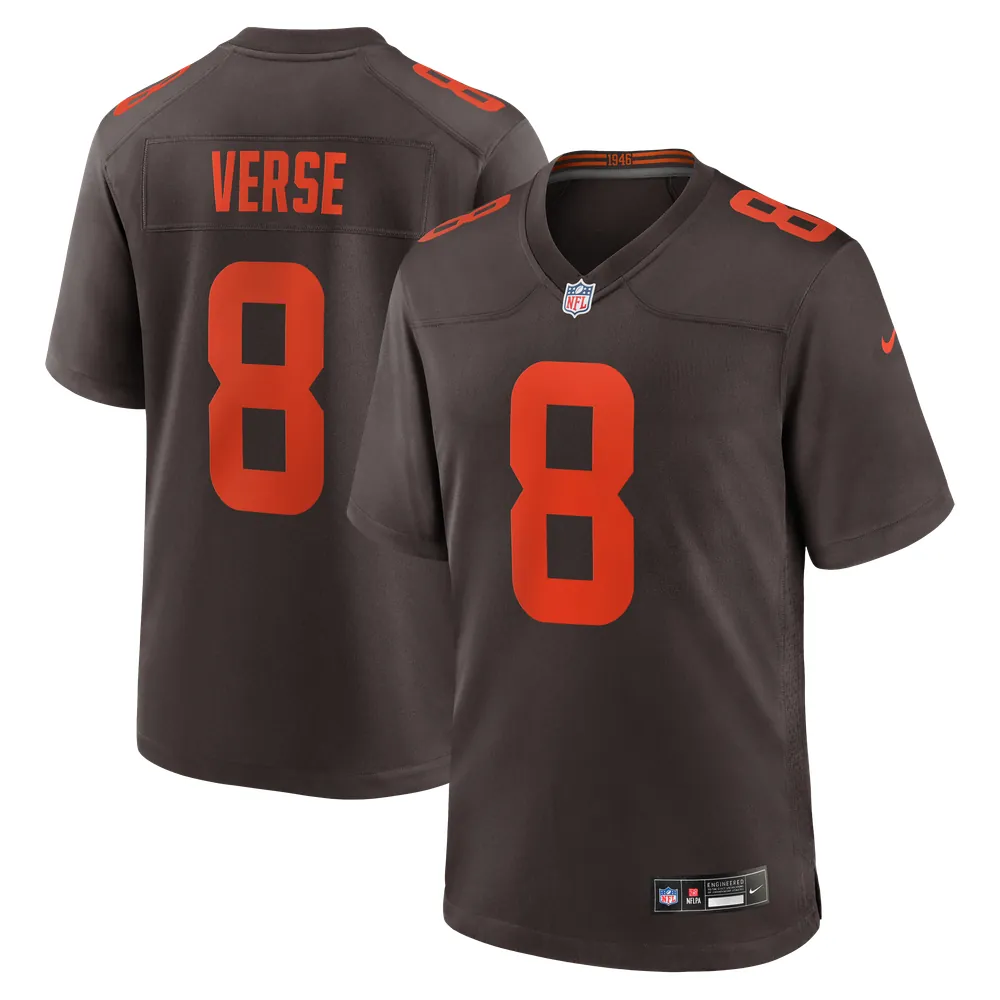 Jared Verse Cleveland Browns Nike Alternate Alpha Dawg Game Jersey - Brown