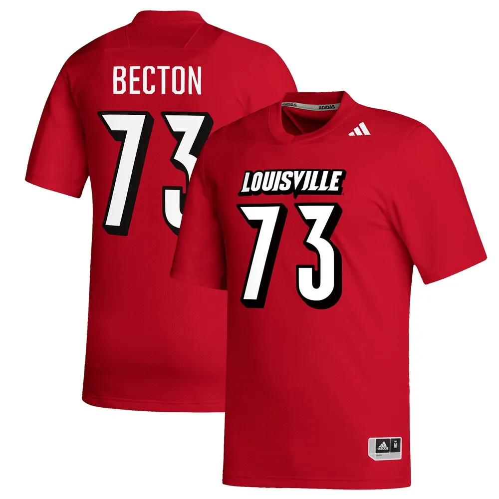 Mekhi Becton Louisville Cardinals adidas Replica Football Alumni Jersey - Red