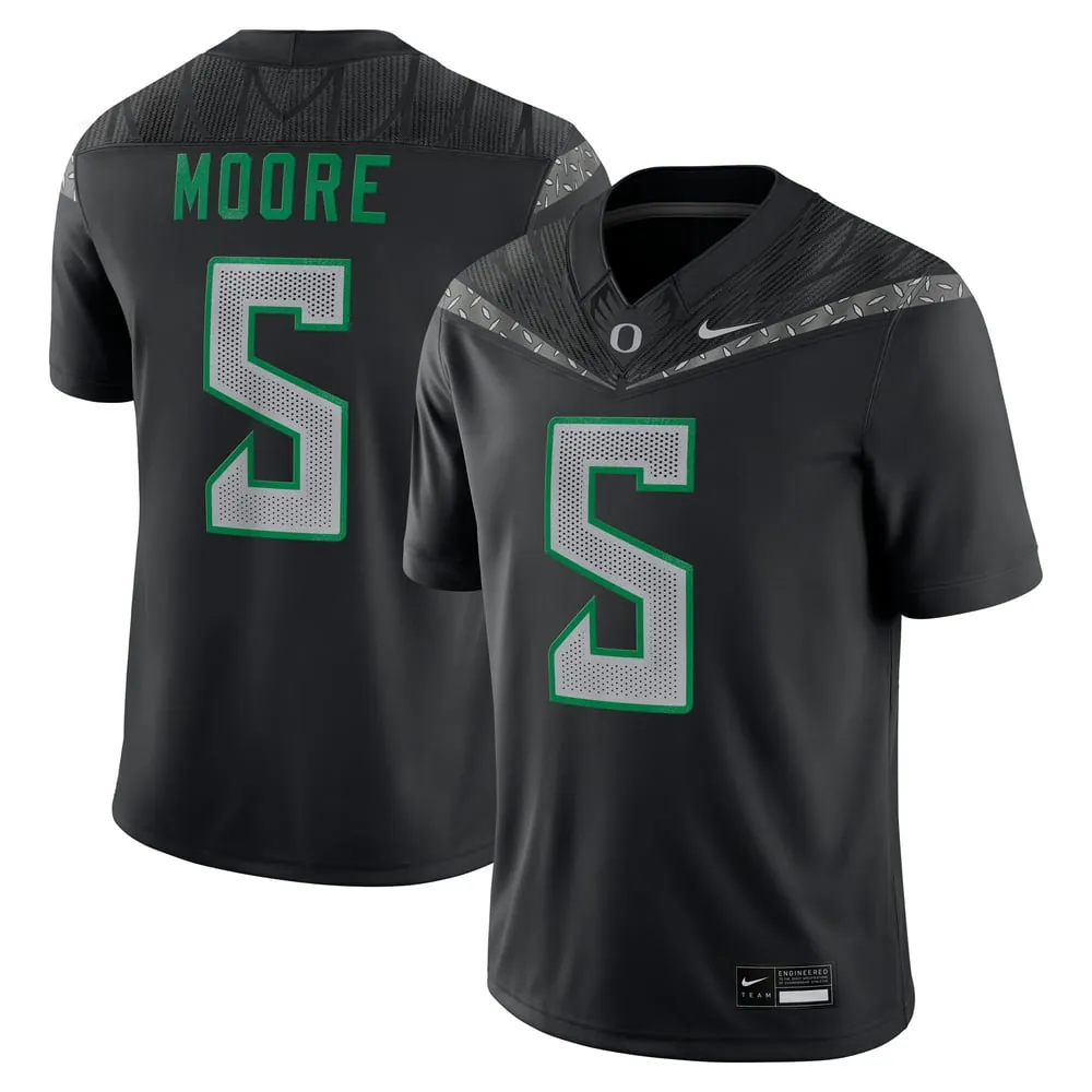 Dante Moore Oregon Ducks Nike Home  NIL Football Game Jersey - Black