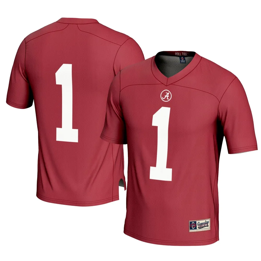 #1 Alabama Crimson Tide GameDay Greats Football Jersey - Crimson