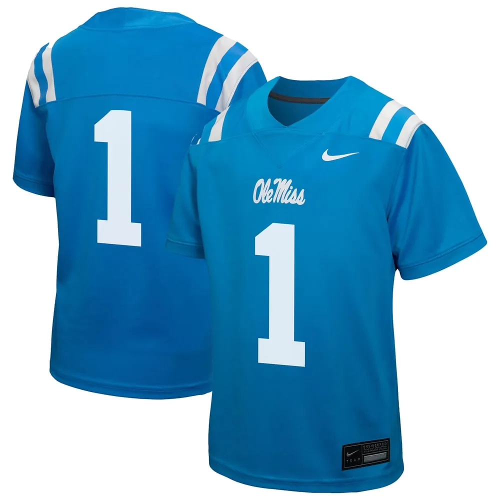 Ole Miss Rebels Nike Toddler  Replica Football Jersey - Powder Blue