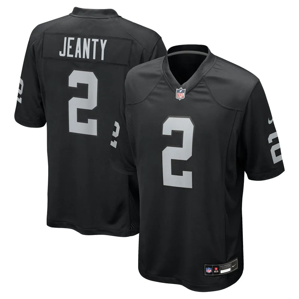 Ashton Jeanty Las Vegas Raiders Nike Team Game Jersey - Black