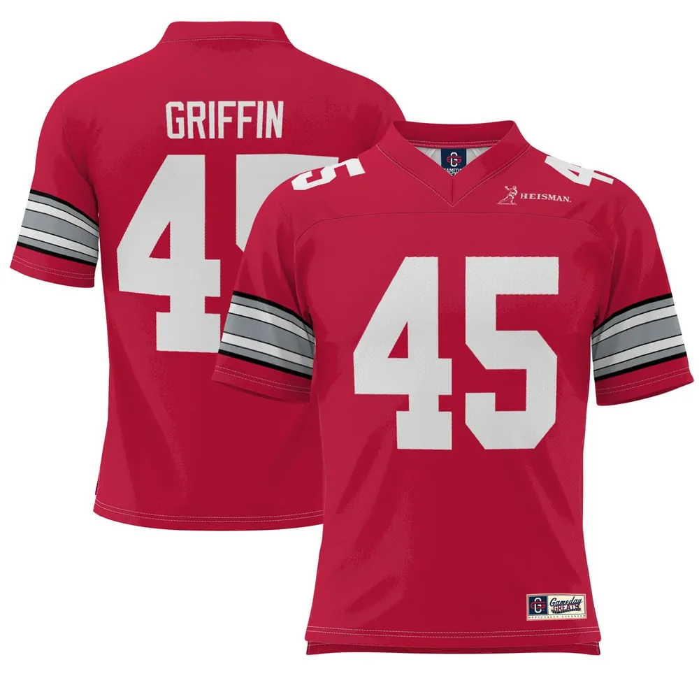Archie Griffin Ohio State Buckeyes GameDay Greats Heisman Football Jersey - Scarlet