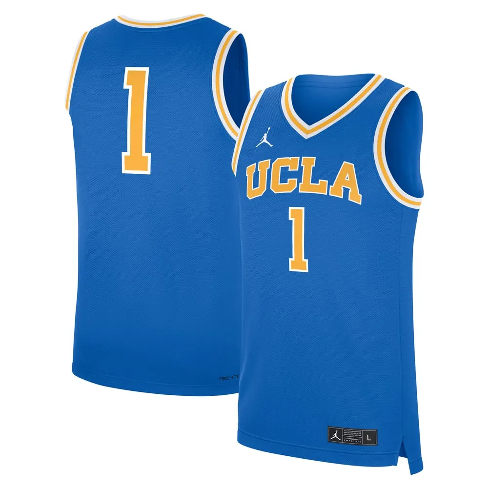 UCLA Bruins Jordan Brand Road Replica Basketball Jersey
 - Blue