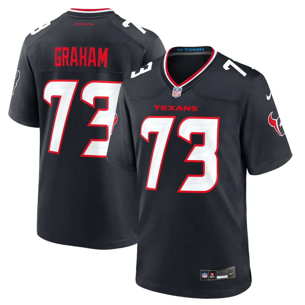 Derrick Graham Houston Texans Nike Team Game Jersey - Navy