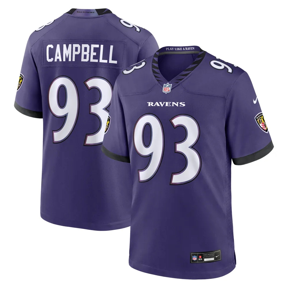 Calais Campbell Baltimore Ravens Nike Team Game Jersey - Purple