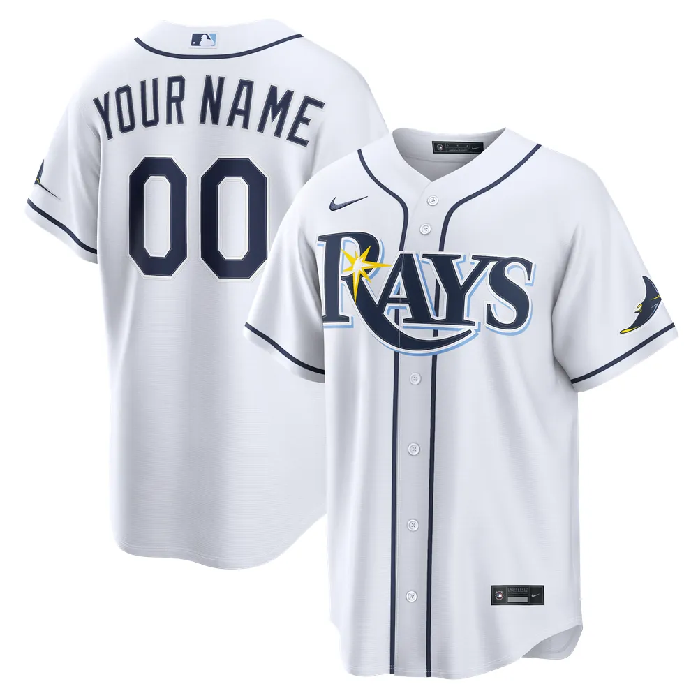 Tampa Bay Rays Nike Home Stadium Custom Jersey - White