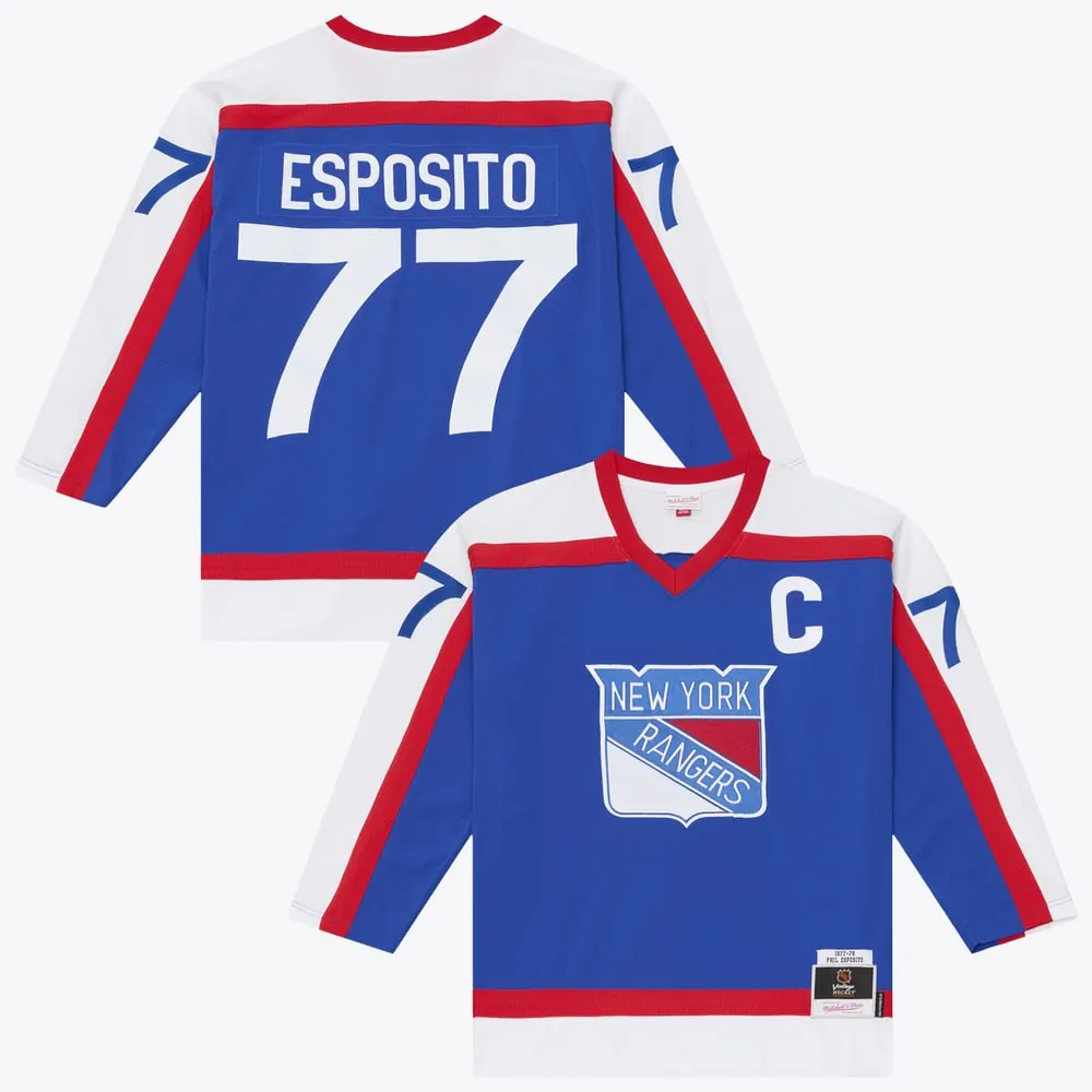 Phil Esposito New York Rangers Mitchell & Ness 1977/78 Power Play Jersey - Blue