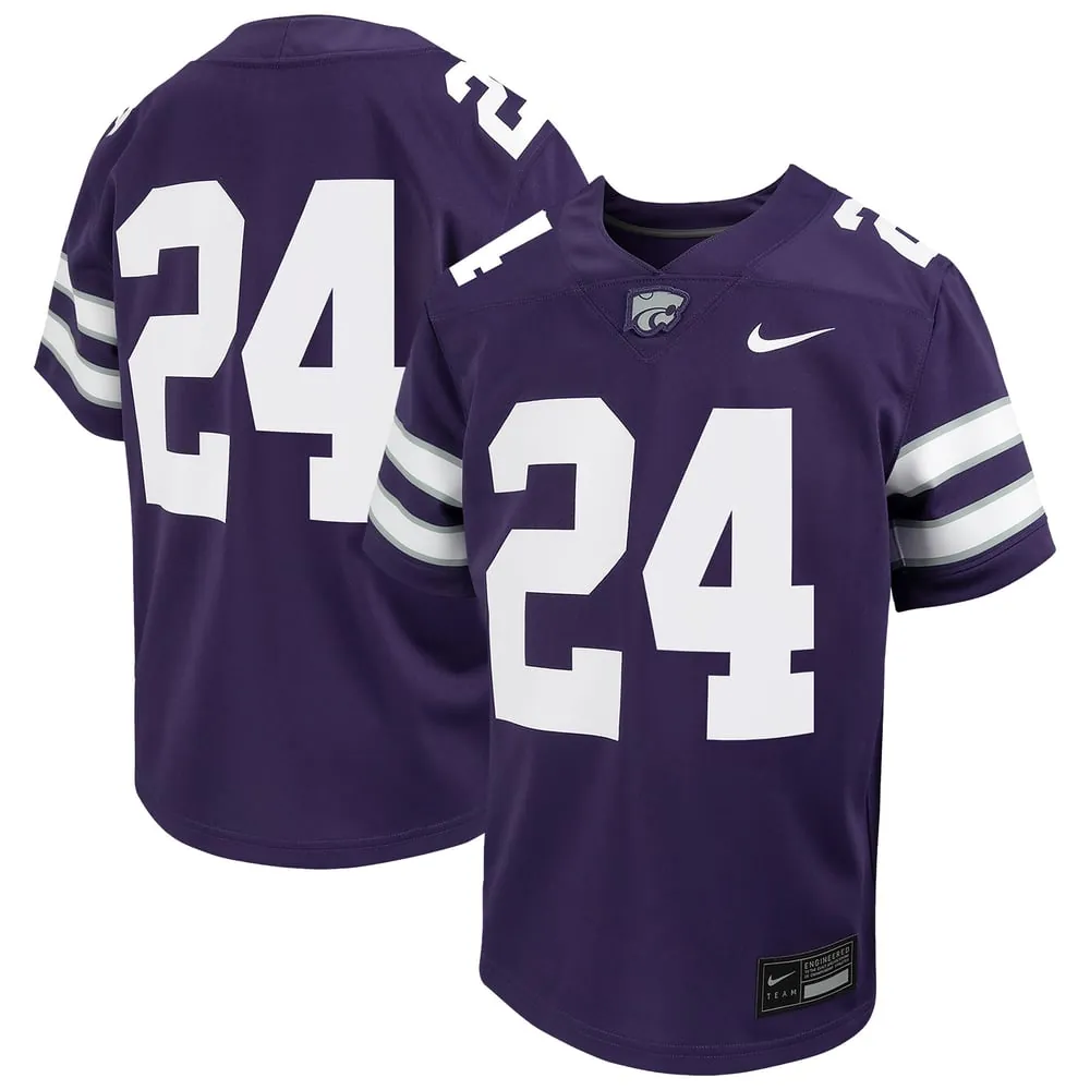 #24 Kansas State Wildcats Nike Youth Untouchable Football Jersey - Purple