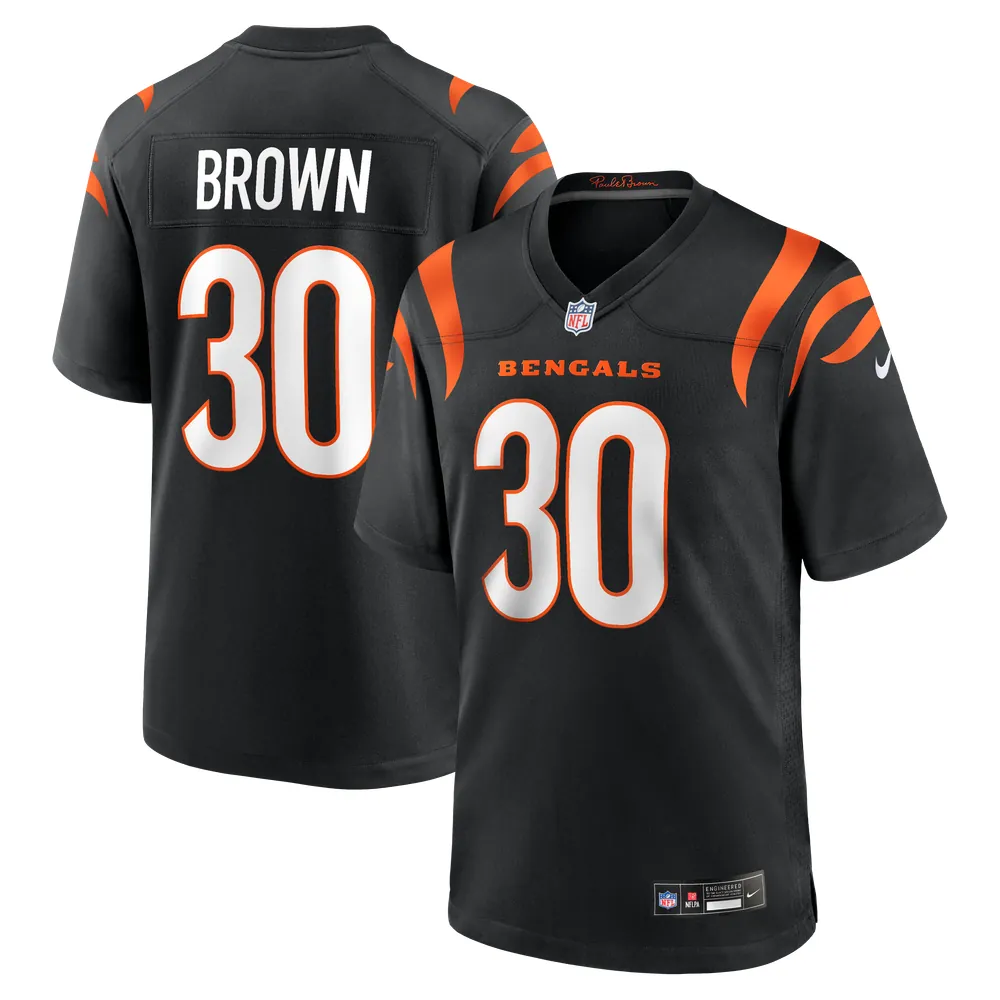Chase Brown Cincinnati Bengals Nike Team Game Jersey -  Black