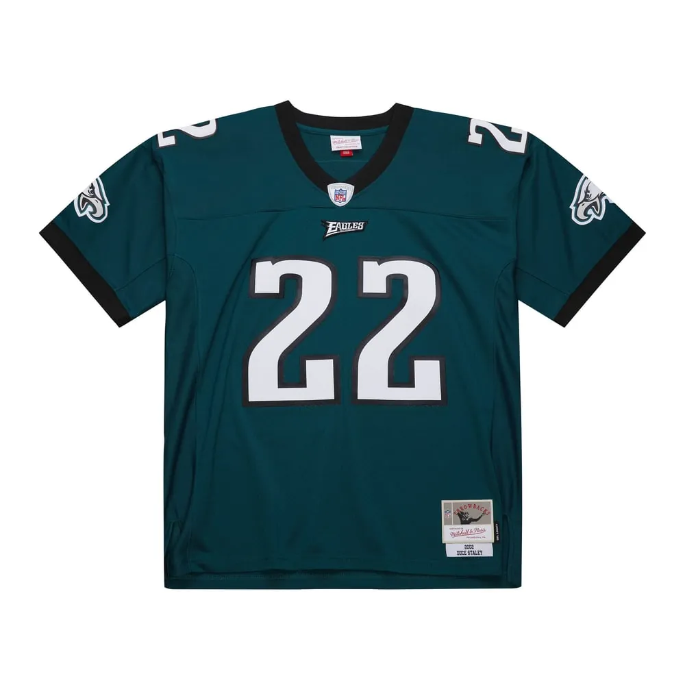 Duce Staley Philadelphia Eagles Mitchell & Ness 2002 Legacy Replica Jersey - Midnight Green