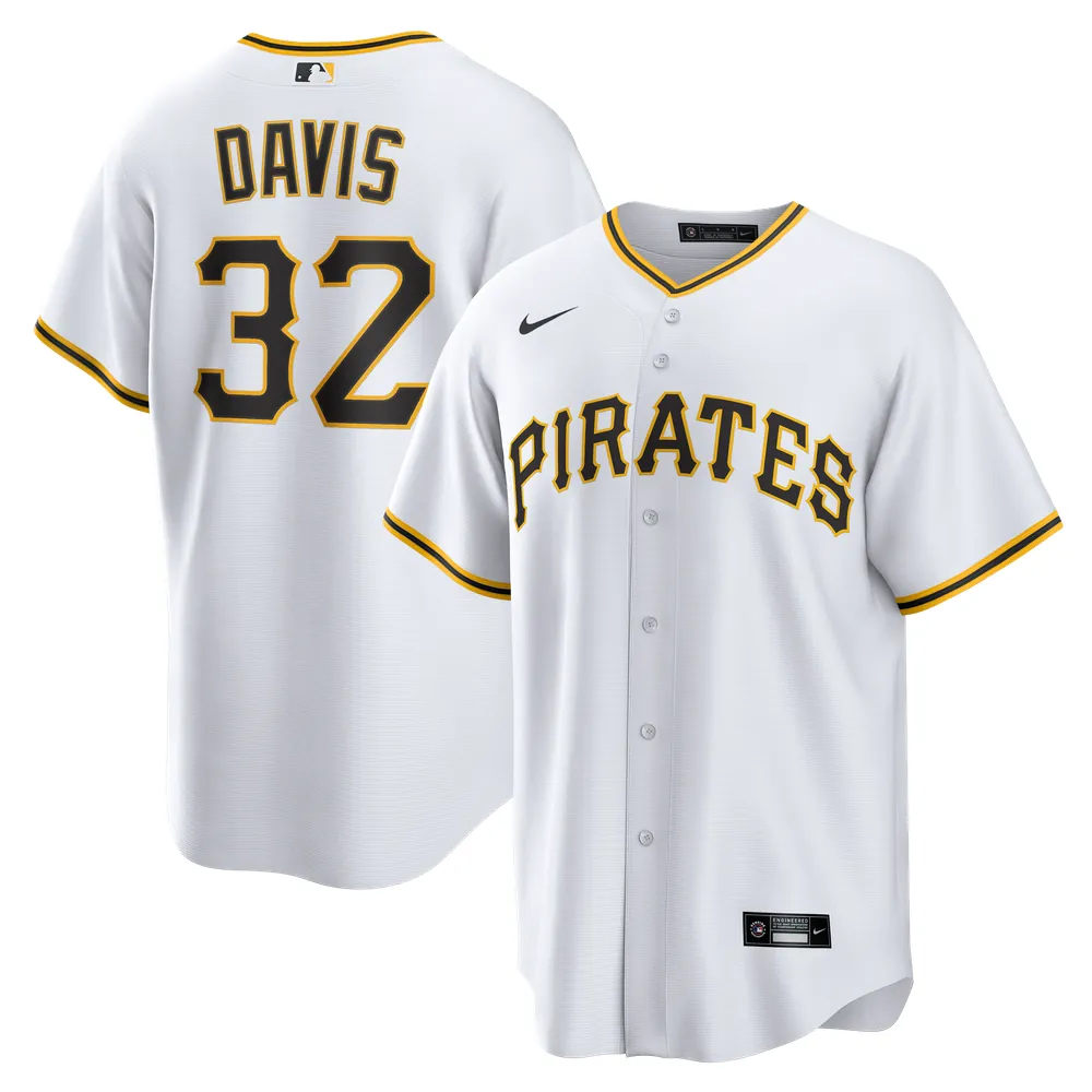 Henry Davis Pittsburgh Pirates Nike Home Replica Jersey - White