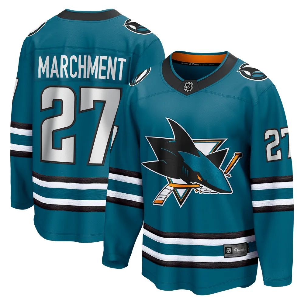 Mason Marchment San Jose Sharks Fanatics Home Breakaway Jersey - Teal